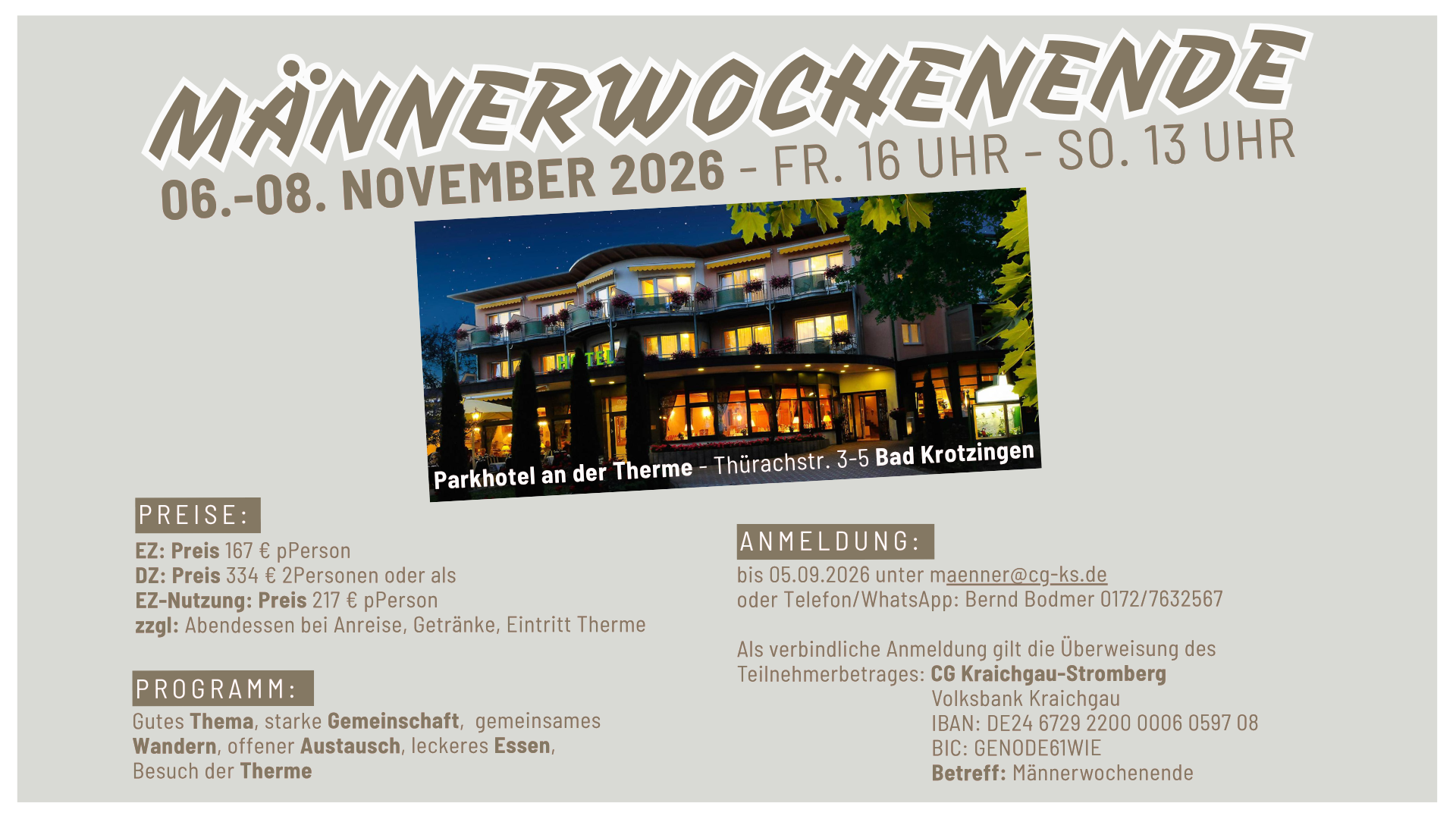 Männerwochenende