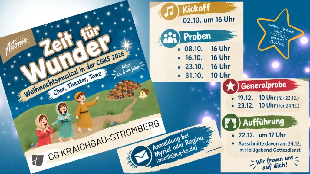 Weihnachtsmusical Kick-of